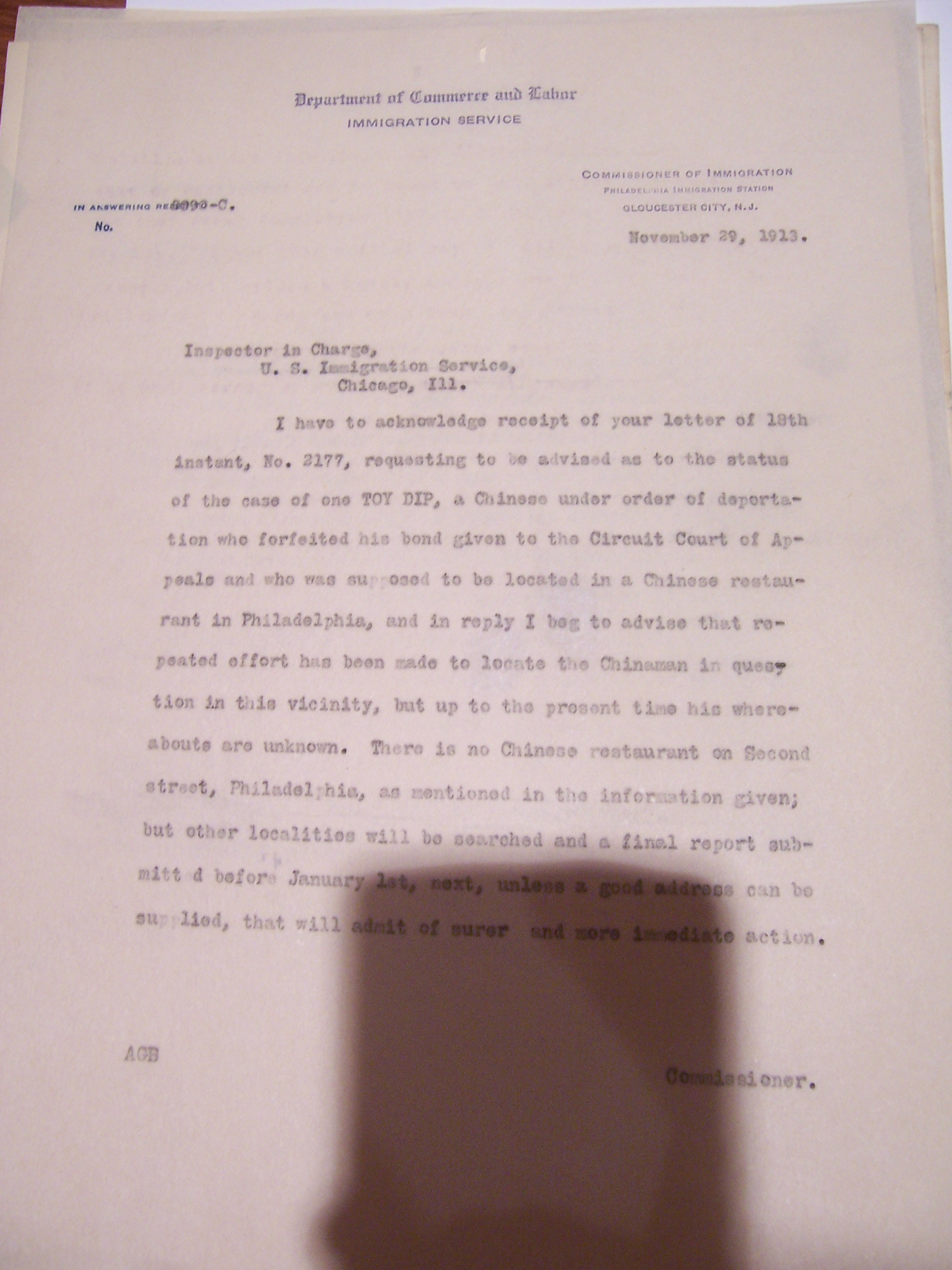 Letter 1